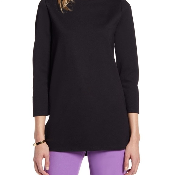 Halogen black boat neck tunic Size XSP - Picture 2 of 8